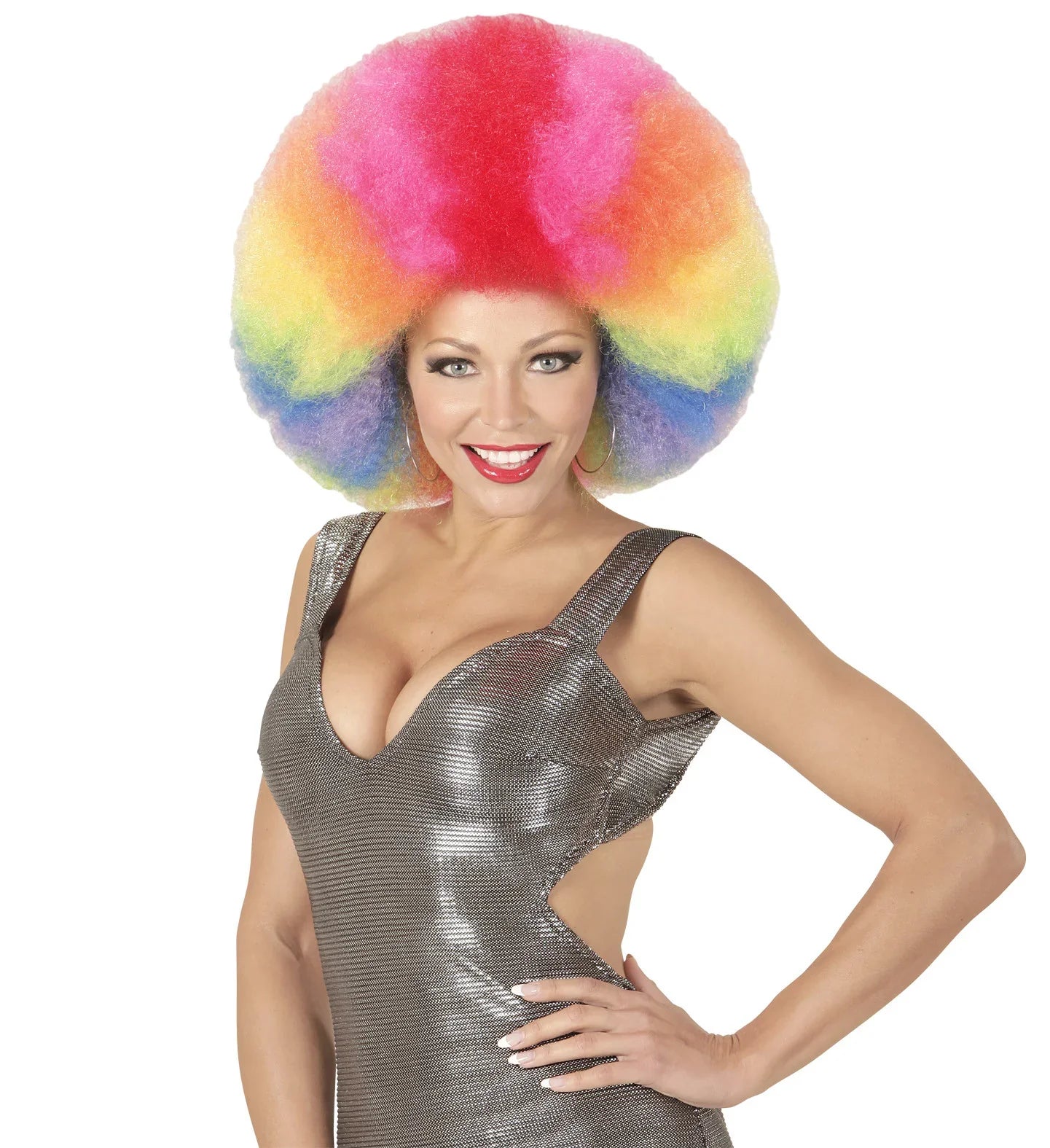 Peluca Super Afro Multicolor Pelucas Widmann